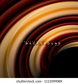 Diseño de fondo abstracto de ondas vectoriales con colores de mezcla fluida. Olas de malla coloridas. Ilustración del vector