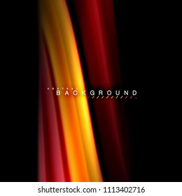 Diseño de fondo abstracto de ondas vectoriales con colores de mezcla fluida. Olas de malla coloridas. Ilustración del vector