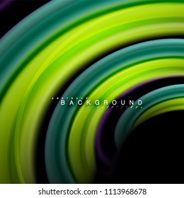 Fluid mixing colors vector wave abstract background design. Colorful mesh waves. Vector illustration