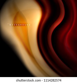 Diseño de fondo abstracto de ondas vectoriales con colores de mezcla fluida. Olas de malla coloridas. Ilustración del vector