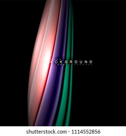 Fluid mixing colors vector wave abstract background design. Colorful mesh waves. Vector illustration