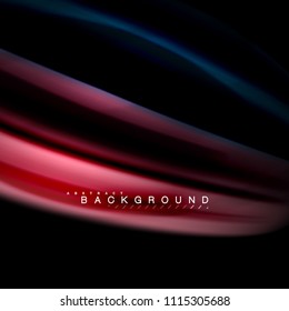 Diseño de fondo abstracto de ondas vectoriales con colores de mezcla fluida. Olas de malla coloridas. Ilustración del vector