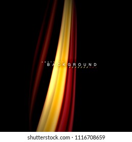 Fluid mixing colors vector wave abstract background design. Colorful mesh waves. Vector illustration