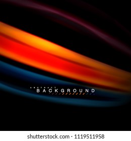 Fluid mixing colors vector wave abstract background design. Colorful mesh waves. Vector illustration