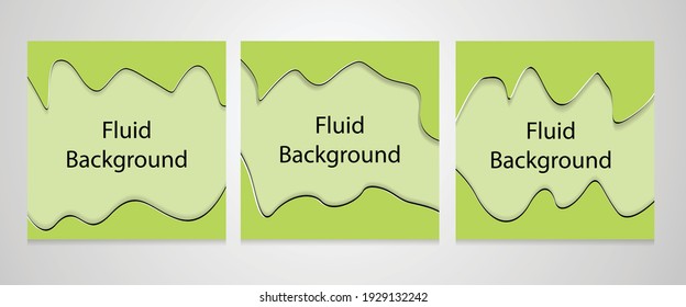fluid  mobile for flash sale banners. Sale banner green template design, 