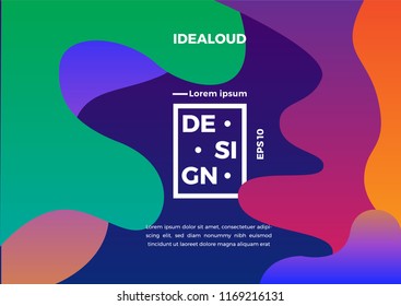 fluid modern abstract background, brochure design, poster. vector