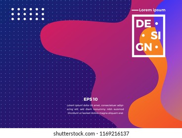 fluid modern abstract background, brochure design, poster. vector