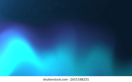 A fluid and modern gradient wallpaper in cool tones with cyan and cerulean hues blending smoothly into deeper navy shades, creating a visually calming abstract backdrop