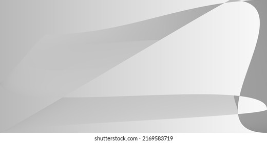 Fluid Modern Layers Digital Gradient Mesh. Smooth Grey Metallic Technology Smooth Surface. Monochromatic Futuristic Shape Gray Illustration. Dynamic Alluminium Minimal Silver Blurred Background.