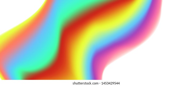 Fluid neon color wave background. Trendy and modern abstract futuristic template for business or technology presentation, poster or brochure cover, wallpaper - Vector illustration