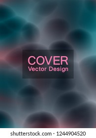 Fluid neon effect party poster bubble background. Electronic music festival poster design. Electro party flyer. Fluid neon colors vector cover. Club invitation template modern design in teal black.