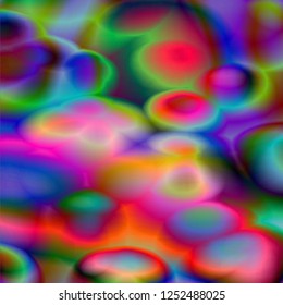 Fluid neon effect party poster bubble background. Electronic music festival poster design. Electro party flyer. Fluid neon colors vector. Club invitation template modern design.
