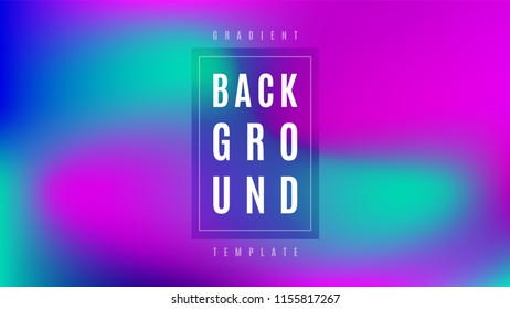Fluid Neon Gradient Background Template. Blurred Colorful Dynamic Flow Layout. Blend Vibrant Gradient Cover Backdrop. Party Design Background.