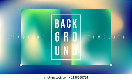 Fluid Neon Gradient Background Template. Blurred Colorful Dynamic Flow Layout. Blend Vibrant Gradient Cover Backdrop. Flat Design Background.