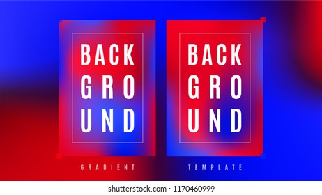 Fluid Neon Gradient Background Template. Vivid Colorful Holographic Layout. Smooth Motion Gradient Cover Backdrop. Screen Design Background.