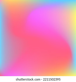 Neón Líquido Líquido Blurado Diseño Pic. Malla de degradado rosa rosa azul del agua verde morado. Color Light Pastel Amarillo Feliz Fondo. Fondo de degradado multicolor de curva ondulada arco iris dinámico.