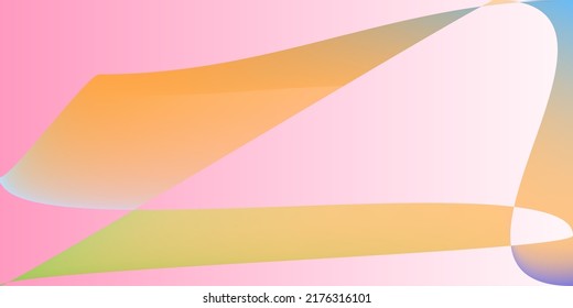 Fluid Neon Minimal Color Shape Gradient Mesh. Modern Multicolor Technology Pink Original Background. Psychedelic Futuristic Digital Pastel Illustration. Dynamic Rainbow Smooth Layers Horizontal Lines.