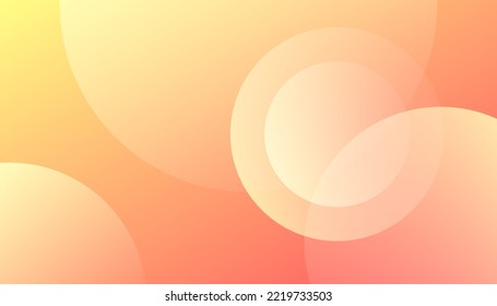 Fluid orange gradient shapes composition. Circle Creative Wallpaper. Dynamic shapes composition. can be used for banner, layout, annual report, web design. Eps10 vector
