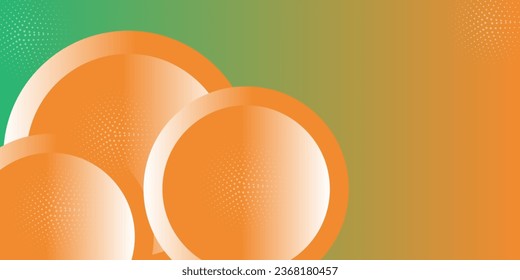 Fluid orange, green and white gradient shapes composition. for presentation design. Vermilion base for website, print, base for banners, wallpapers