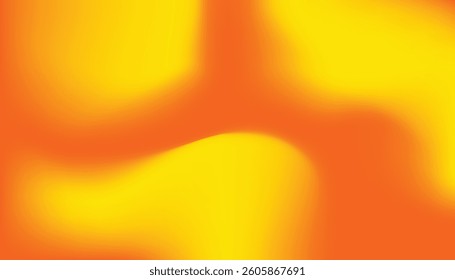 Fluid orange and yellow abstract gradient with soft and seamless texture