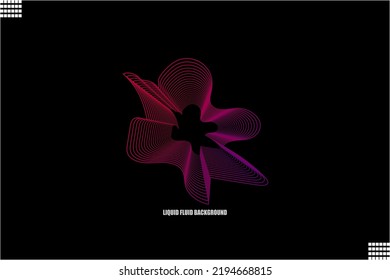 fluid orchid abstract flower background