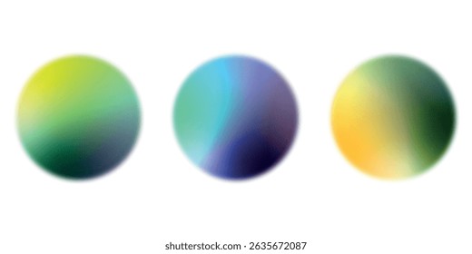 Fondo orgánico fluido. Círculo aislado. Conjunto de Formas líquidas abstractas, Elementos coloridos, ondas de gradiente con formas dinámicas redondas. Diseño de Vector para Anuncio, volante, tarjeta de visita.