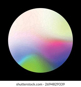 Fluid organic background. Circle isolated. Abstract liquid shapes, colorful elements, gradient waves with round dynamical forms. Vector design for banner, flyer, business card.