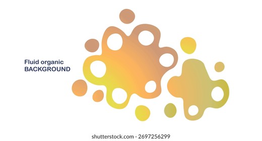 Fondo orgánico fluido. Marco aislado. Conjunto de Formas líquidas abstractas, Elementos coloridos, ondas de gradiente con líneas geométricas, formas dinámicas. Diseño de Vector para Anuncio, volante, tarjeta de visita.