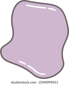 Abstrakte Form eines flüssigen organischen Blob