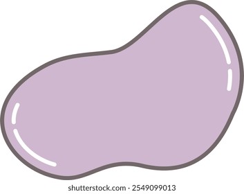 Fluid organic blob abstract shape