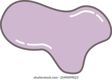 Abstrakte Form eines flüssigen organischen Blob