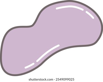 Fluid organic blob abstract shape