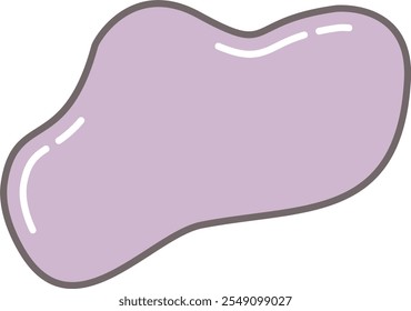 Fluid organic blob abstract shape