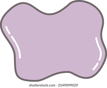 Fluid organic blob abstract shape