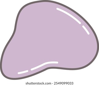 Fluid organic blob abstract shape