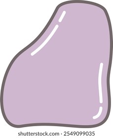 Abstrakte Form eines flüssigen organischen Blob