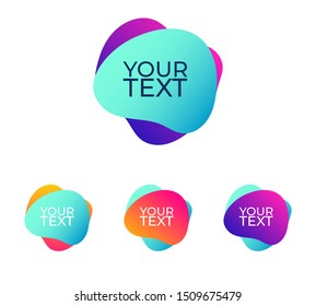 Fluid Organic Colorful Shapes Vector Design EPS 10