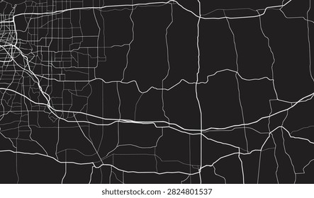 Fluid and organic representation of New York and Newark roads highlighting city movement and arterial transit pathways