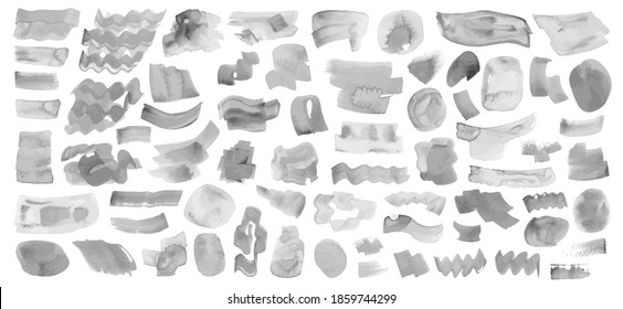 Fluid paint stains brush stroke backgrounds set. Dirty artistic vector design elements, boxes, frames for text, labels, logo. Stickers, paintbrush grunge stamp label black friday sale backgrounds