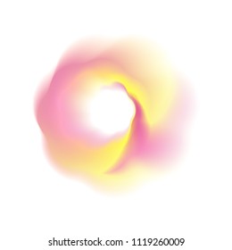 Fluid Paint. Vibrant Gradient Blur Abstract Background. Vector