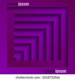 fluid papercut abstract background with multicolor smooth gradient purple,violet,orange. fit for your business and social media posting.