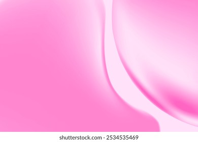 Fluid pink lip balm texture, abstract flowing organic bubble gum blob form. Aesthetic background with copy space. Fluid smooth fluids like gel, collagen, serum texture. Beauty presentation, banner