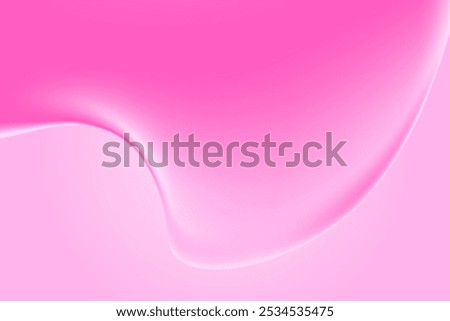 Fluid pink lip balm texture, abstract flowing organic bubble gum blob form. Aesthetic background with copy space. Fluid smooth fluids like gel, collagen, serum texture. Beauty presentation, banner