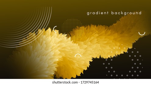Fluid Poster Cover. Gold Modern Banner. Color Creative Concept. Graphic Movement. Wave Fluid Poster Cover. Gradient Wallpaper. Liquid Bright Futuristic Shape. Flow Fluid Poster Cover.
