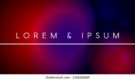 Fluid poster cover with modern dark purple color. Ultraviolet abstract  template with blend shapes. Sample design with text. Eps10 vector.