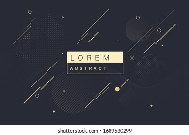 Fluid poster cover with modern ultraviolet color. Dark purple abstract geometrical template with blend shapes.