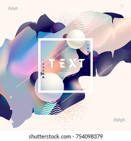 Fluid poster design. Abstract color template. Fluid poster design. Abstract color template.