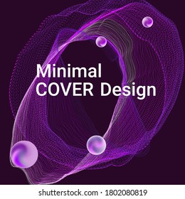 Tapa de diseño de póster fluido. Resumen del fondo del diseño del volante.  Modernos antecedentes musicales abstractos. Volante de sonido para crear una portada abstracta de moda, banner, afiche, folleto.
