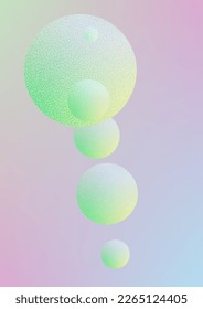 Afiche fluido con formas redondeadas y textura de punto medio. círculos degradados sobre fondo holográfico. Plantilla moderna para portadas, banners, volantes, presentaciones. Afiche de líquido mínimo en colores de neón.