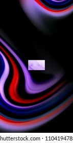 Colores de arcoiris fluidos sobre fondo negro, líneas de onda vectorial y remolinos, ilustración artística para presentación, fondo de pantalla de aplicación, pancarta o afiche